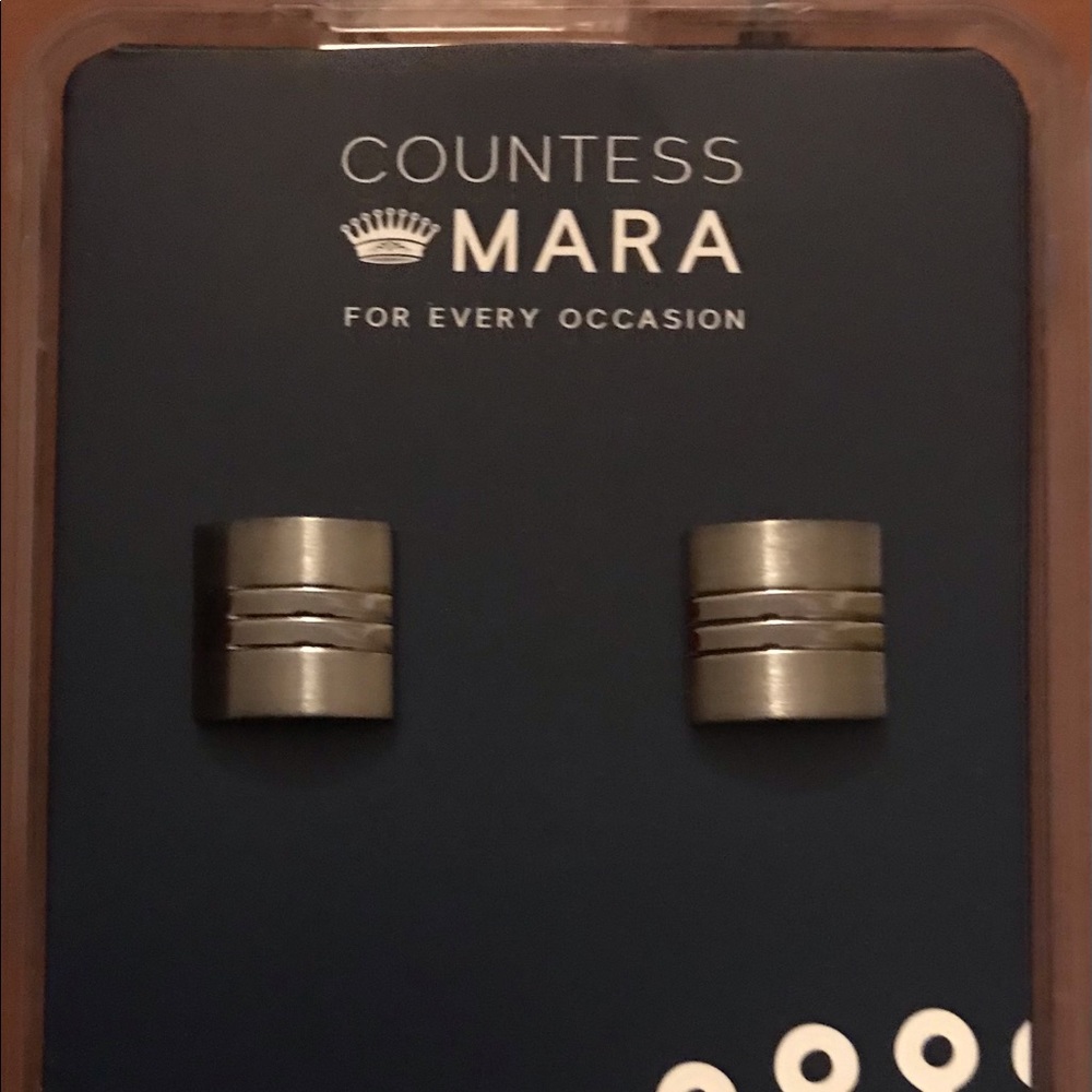 Dark Grey Cufflinks by Countess Mara - FREE SHIPPING